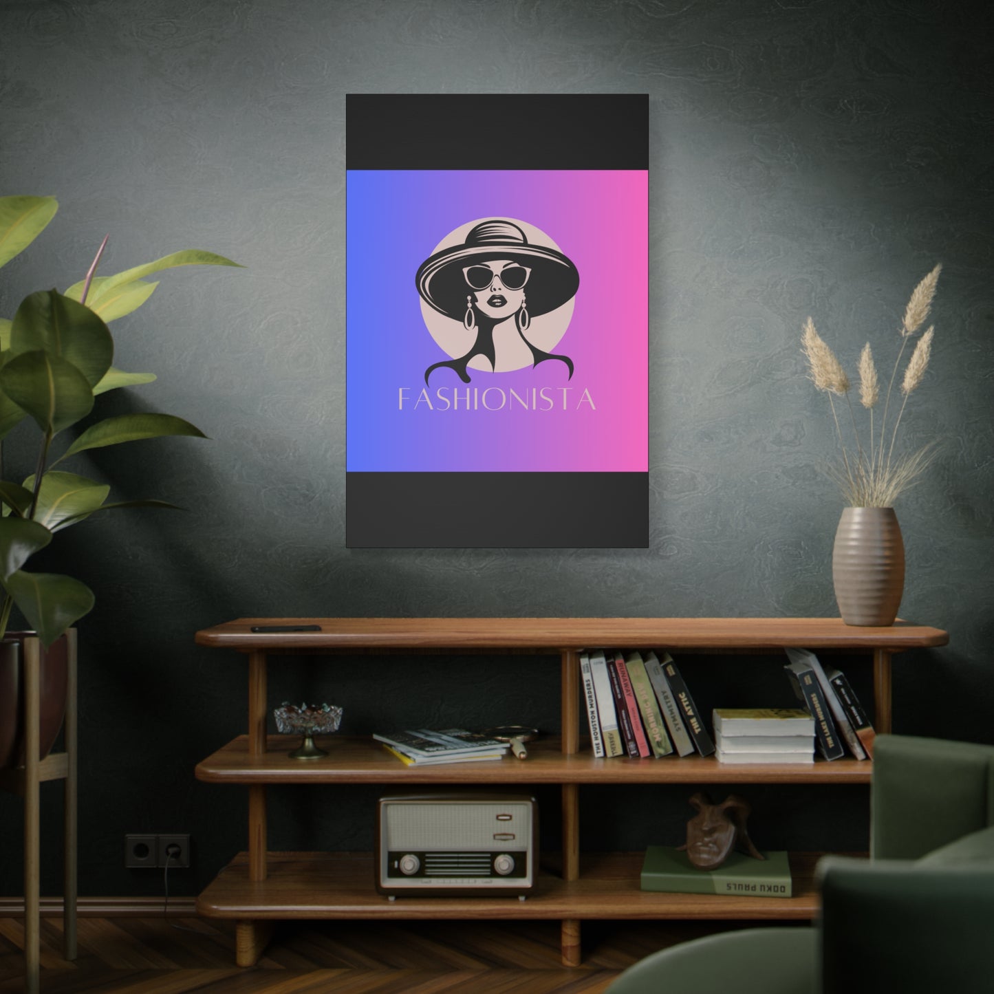 Fashionista Matte Canvas Wall Art, chic home decor, stylish gift for fashion lovers, wall decor, modern art piece, unique artwork