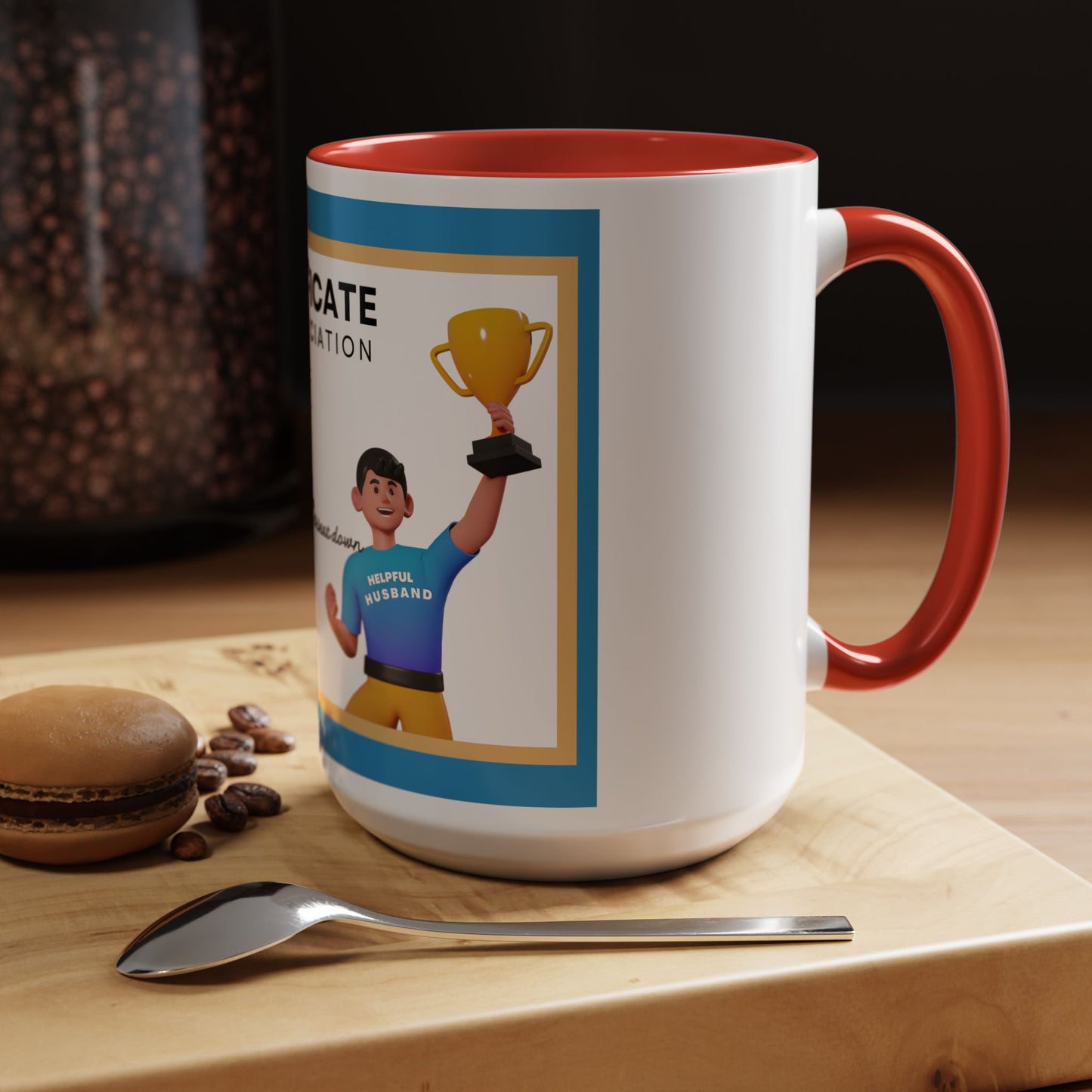 Appreciation Coffee Mug, Leave the Toilet Seat Down, Perfect Gift for Husband, Funny Mug, Award Mug, Cute Office Mug, 11oz & 15oz Options, Motivational Mug