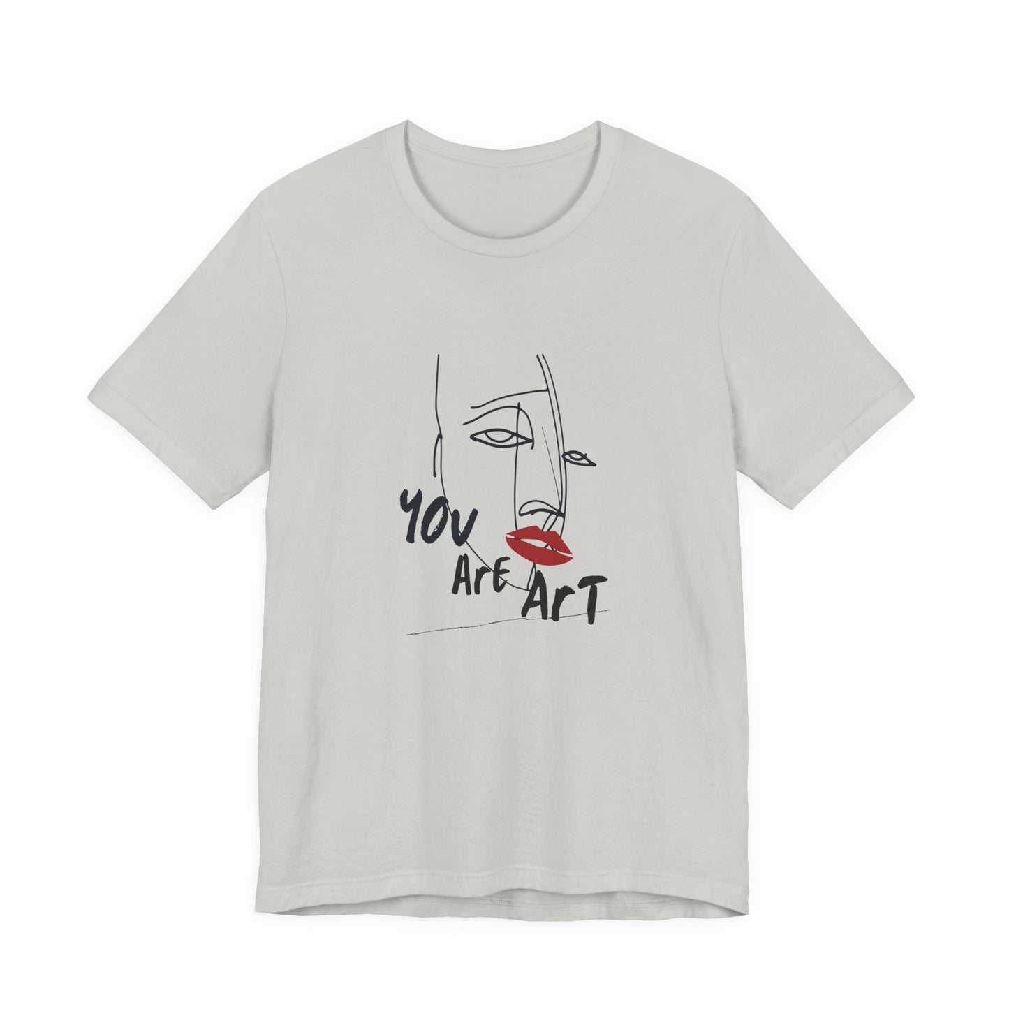 Artistic Expression Unisex Tee - You Are Art, Creative Gift, Casual Wear, Modern Design, Art Lover's Shirt