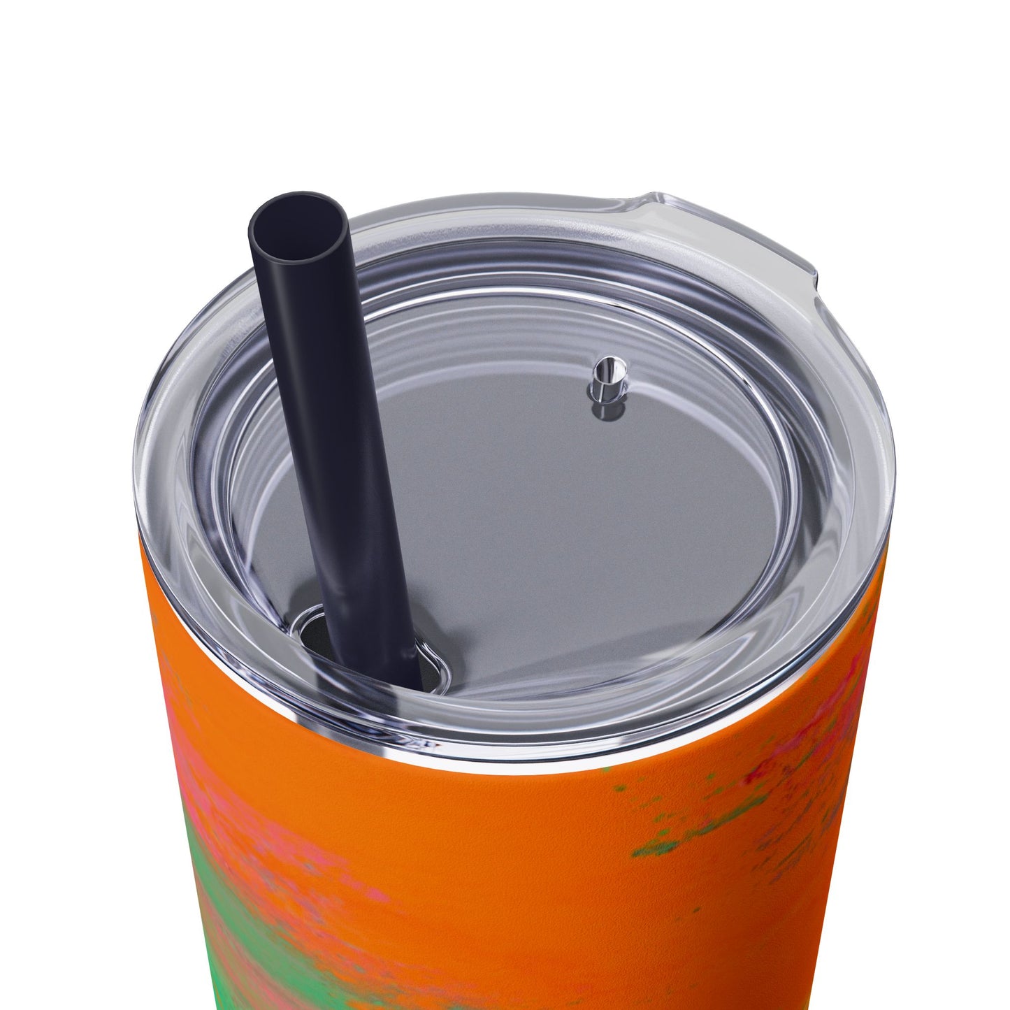 Colorful Ombre Skinny Tumbler with Straw, 20oz | Travel Mugs, Summer Drinkware, Beach Accessories, Gifts for Her, Eco-Friendly