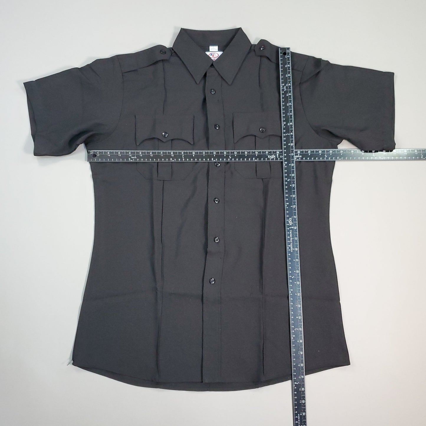 FIRST CLASS Short Sleeve Uniform Shirt Men's Sz L Black LS03 (New)