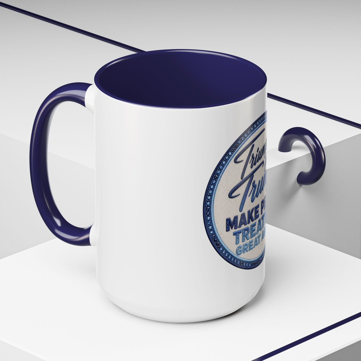 Make Peace Treaties Mug — "Triumph for Trump" Political Coffee Cup (11/15oz)