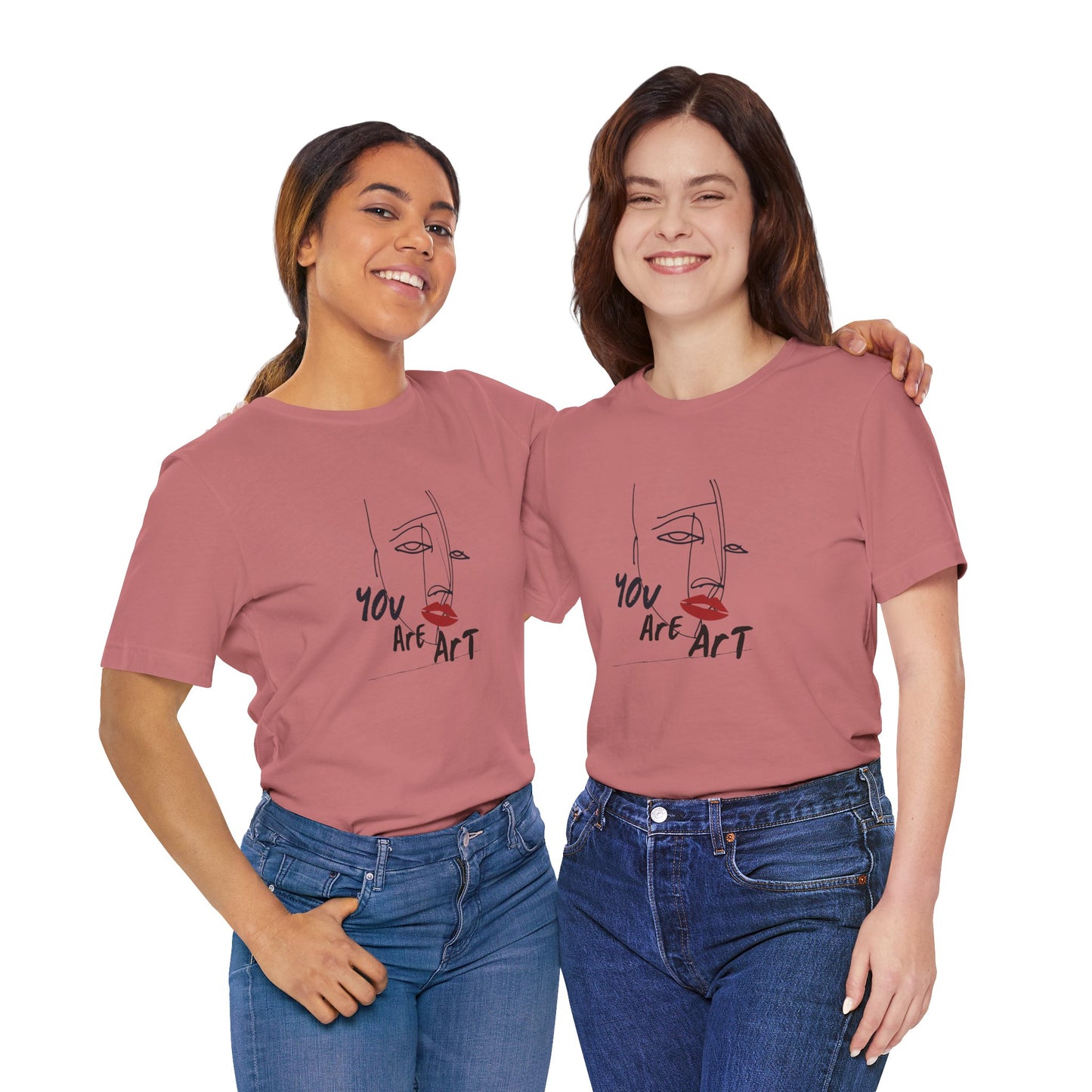 Artistic Expression Unisex Tee - You Are Art, Creative Gift, Casual Wear, Modern Design, Art Lover's Shirt