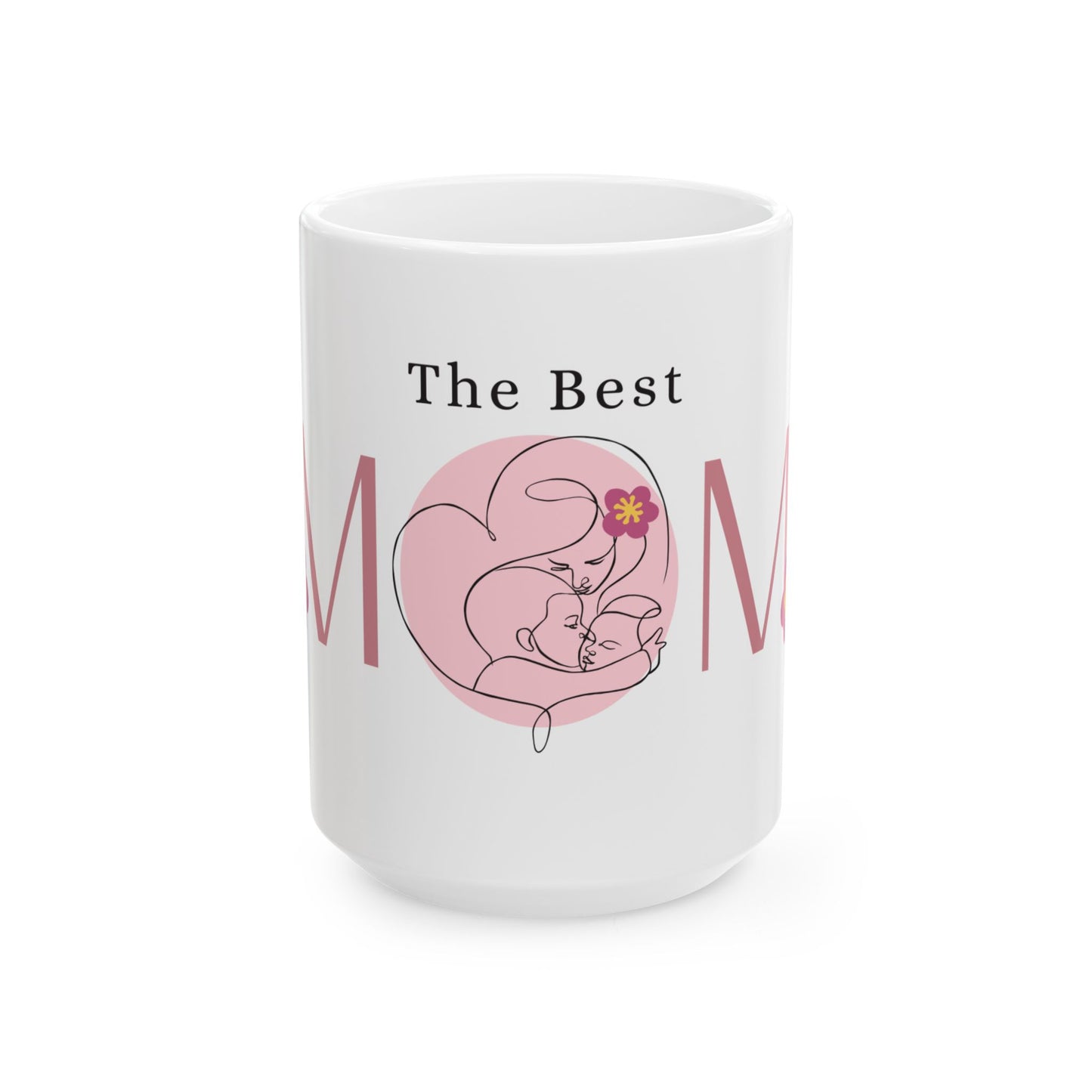 Ceramic Mug with Heartwarming 'Best Mom' Design – Perfect Gift for Mother's Day, Birthday, Love, Coffee Lovers, Personalized Mugs