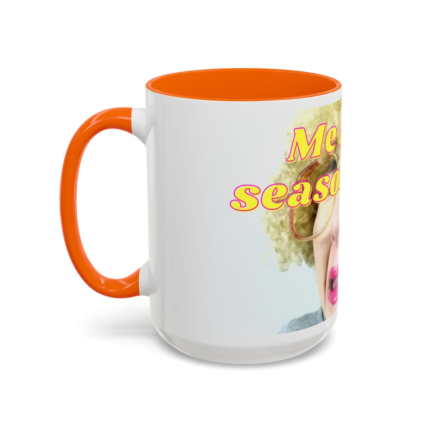 Humorous Accent Coffee Mug, "Me at the season finale", Funny Gift for TV Lovers, Comedy Merchandise, Unique Birthday Present, Fun Housewarming Mug