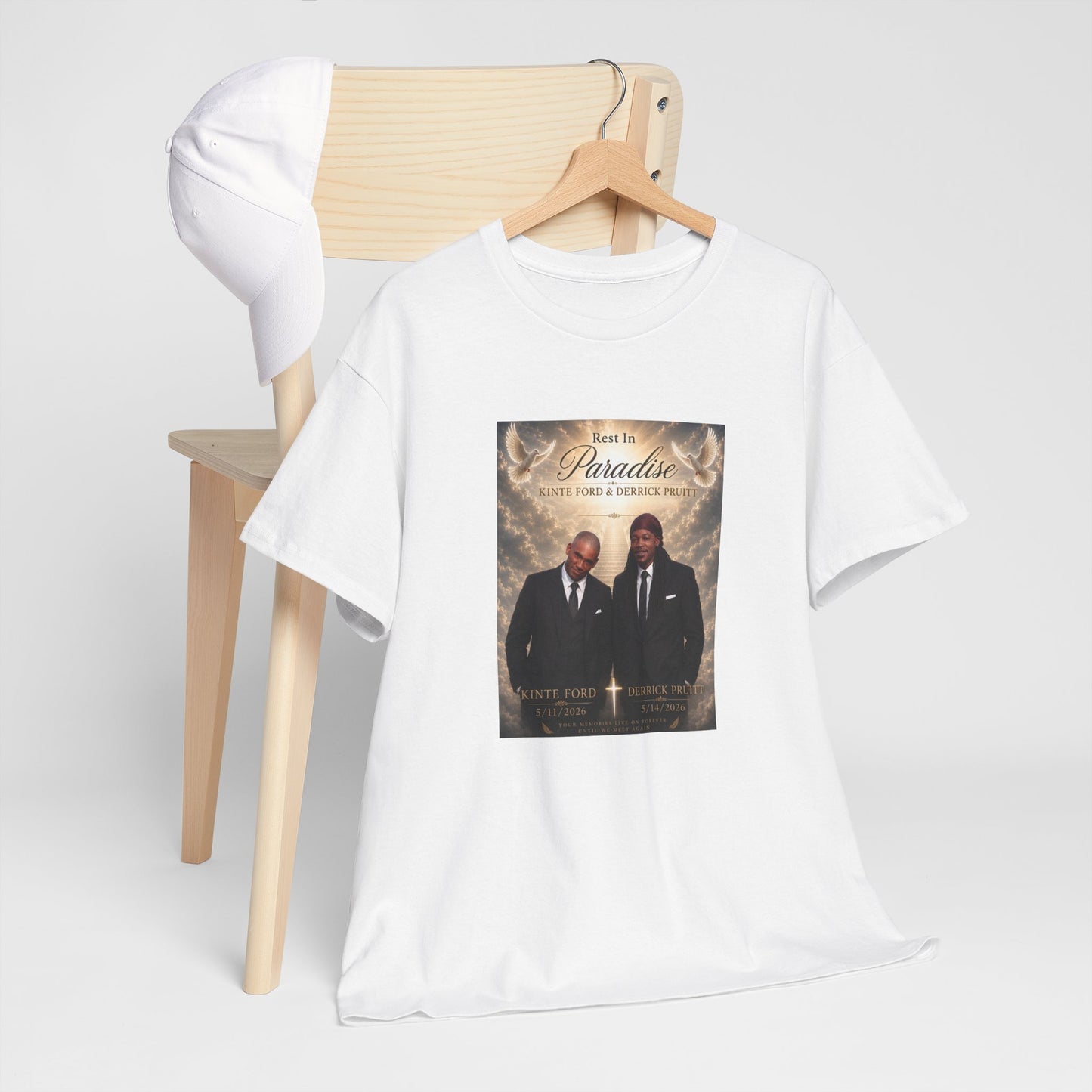 Memorial Tribute Tee — "Rest in Paradise" Funeral Remembrance Shirt
