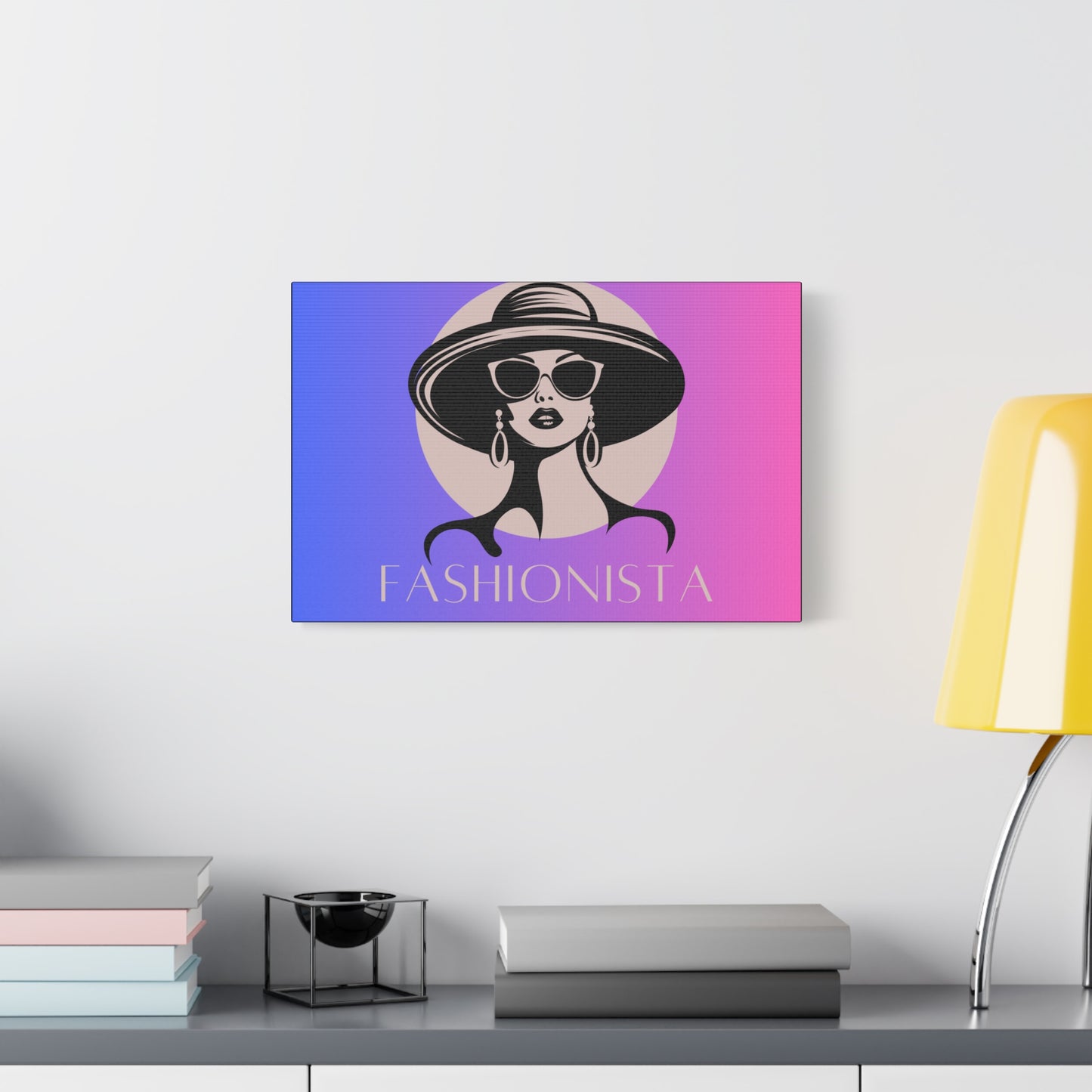 Fashionista Matte Canvas Wall Art, chic home decor, stylish gift for fashion lovers, wall decor, modern art piece, unique artwork