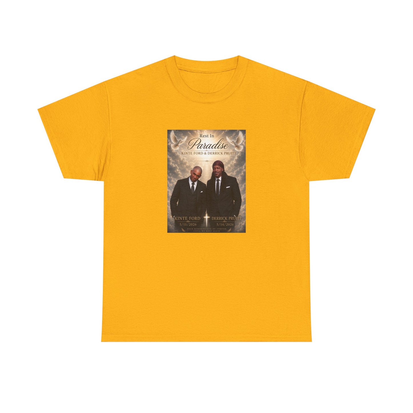 Memorial Tribute Tee — "Rest in Paradise" Funeral Remembrance Shirt
