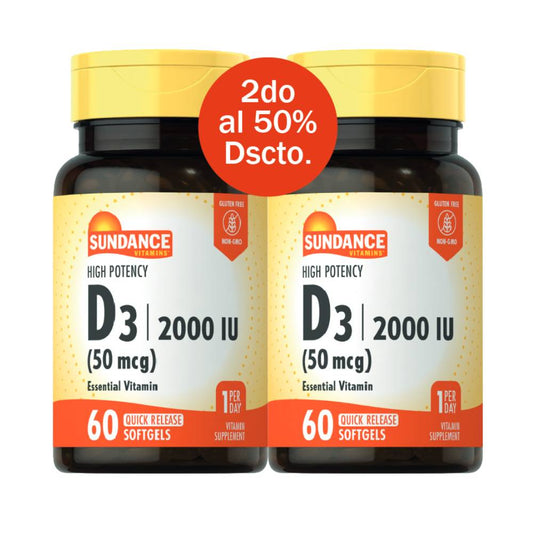 Sundance D3 2000 IU Quick Release – 60 Softgels
