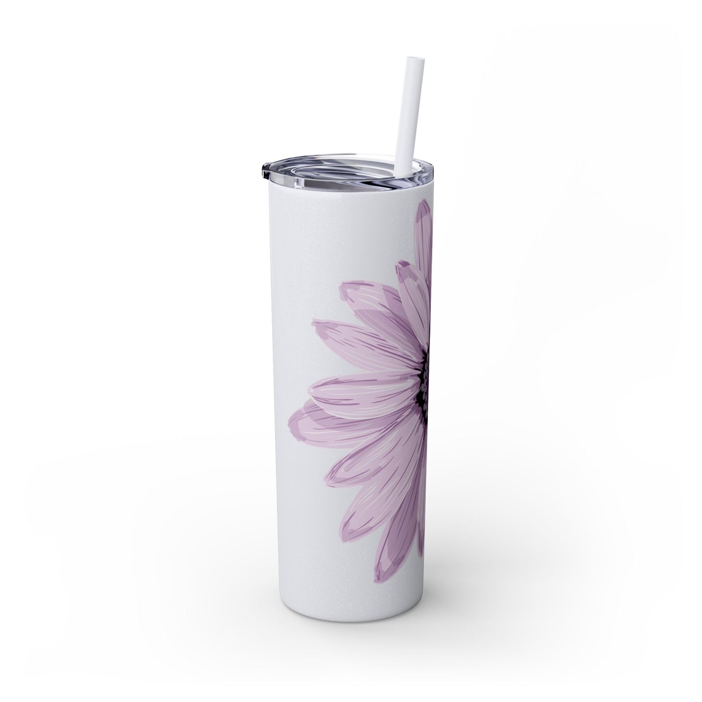 Floral Skinny Tumbler, 20oz - Stylish Drinkware for Home, Office, Gifts, Party Favors, Spring Decor