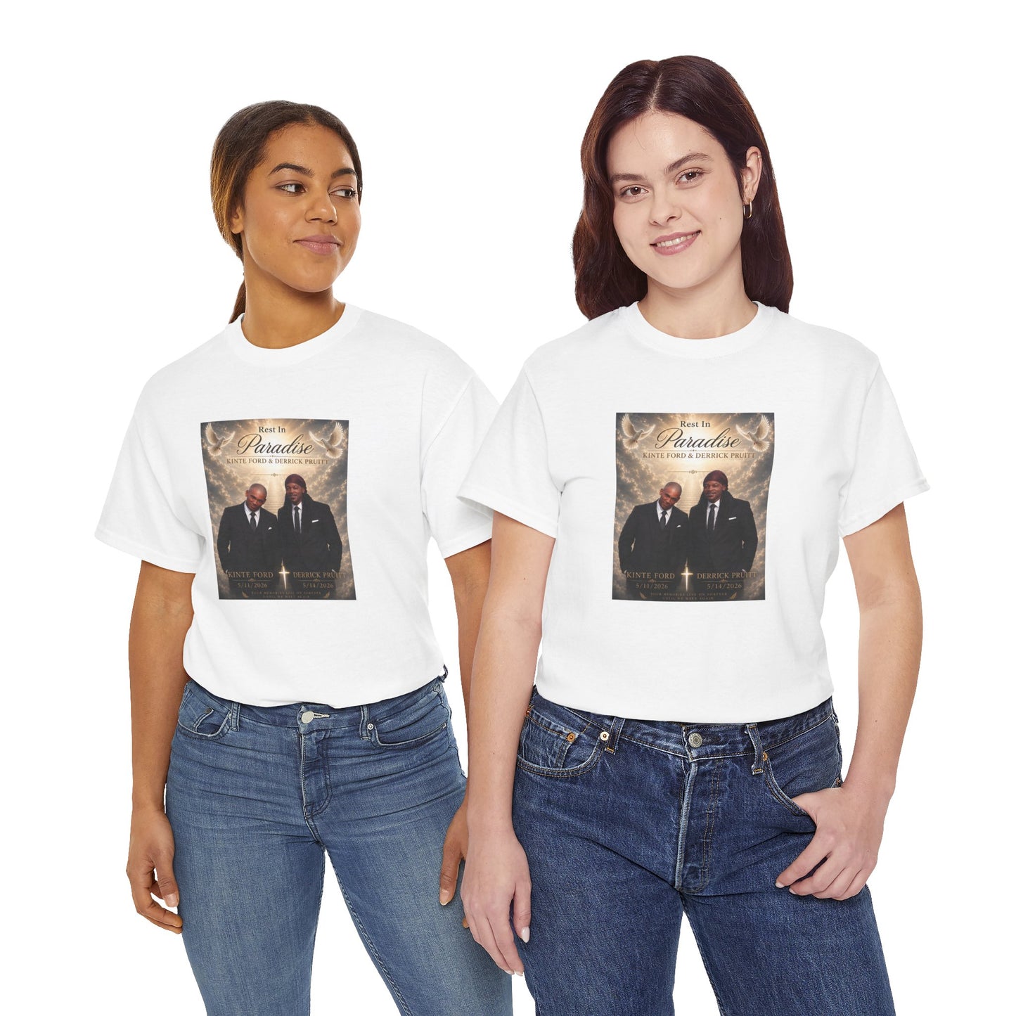 Memorial Tribute Tee — "Rest in Paradise" Funeral Remembrance Shirt