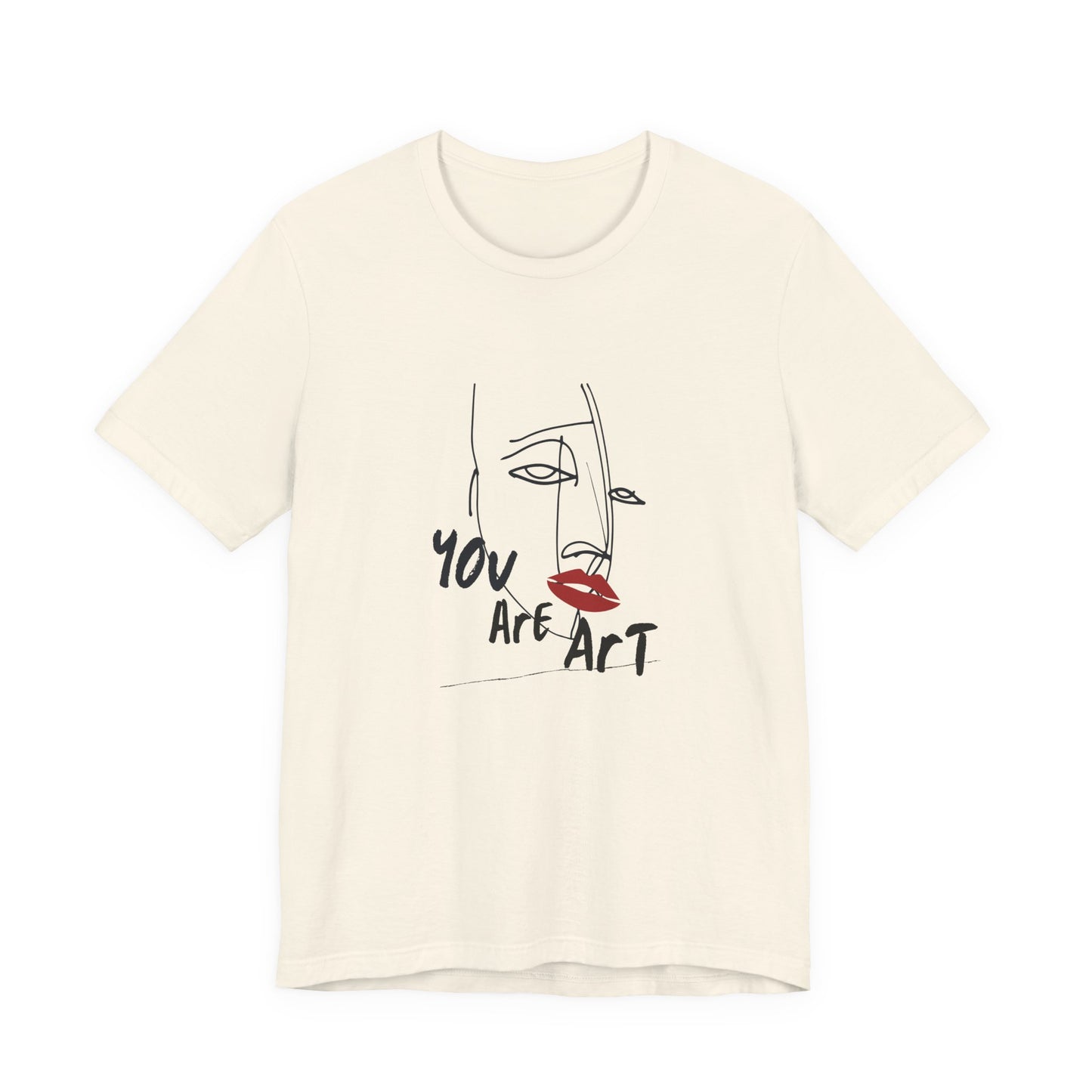 Artistic Expression Unisex Tee - You Are Art, Creative Gift, Casual Wear, Modern Design, Art Lover's Shirt