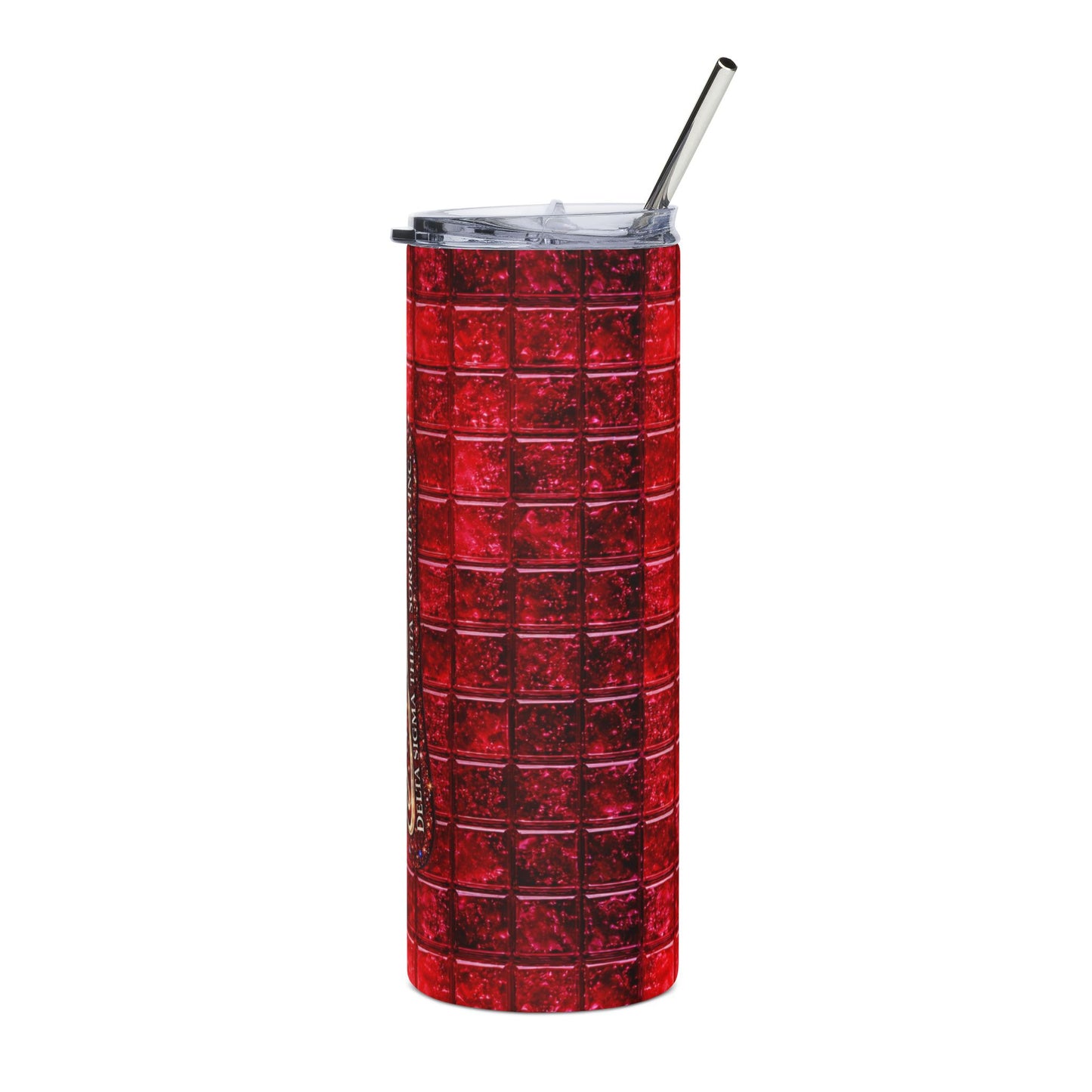 Custom Red Bubble Tile Mosaic Tumbler | 20oz Stainless Steel