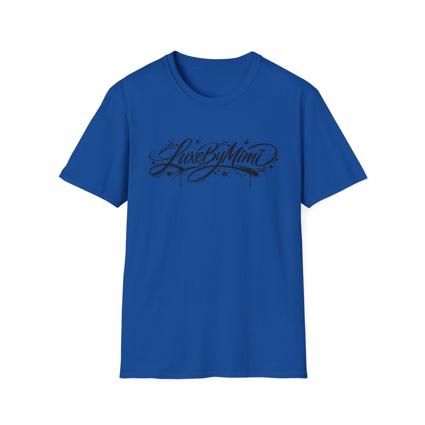 LuxeByMimi Script Tee — Elegant Calligraphy Logo T-Shirt