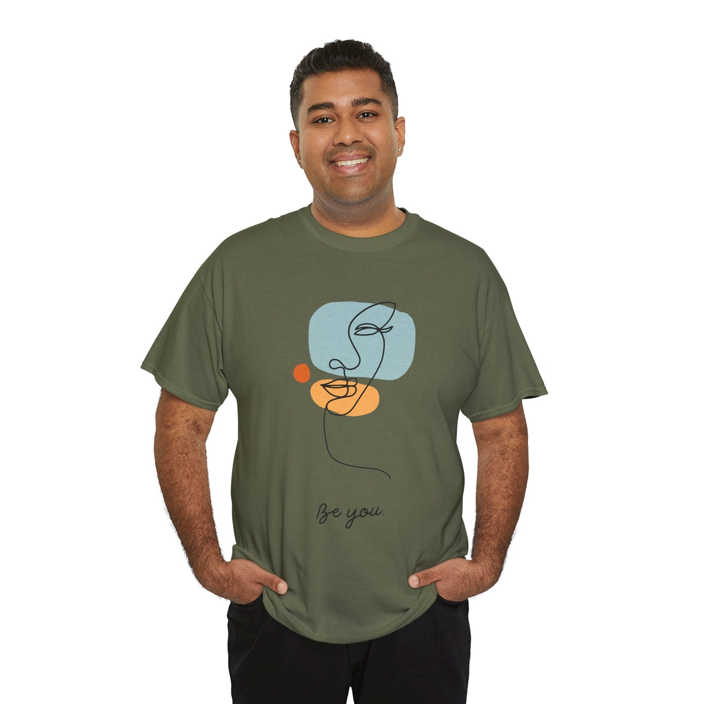 Minimalist Be You Tee, Unisex Cotton T-Shirt, Inspirational Graphic Tee, Gift for Friends, Casual Everyday Wear, Self-Love Apparel