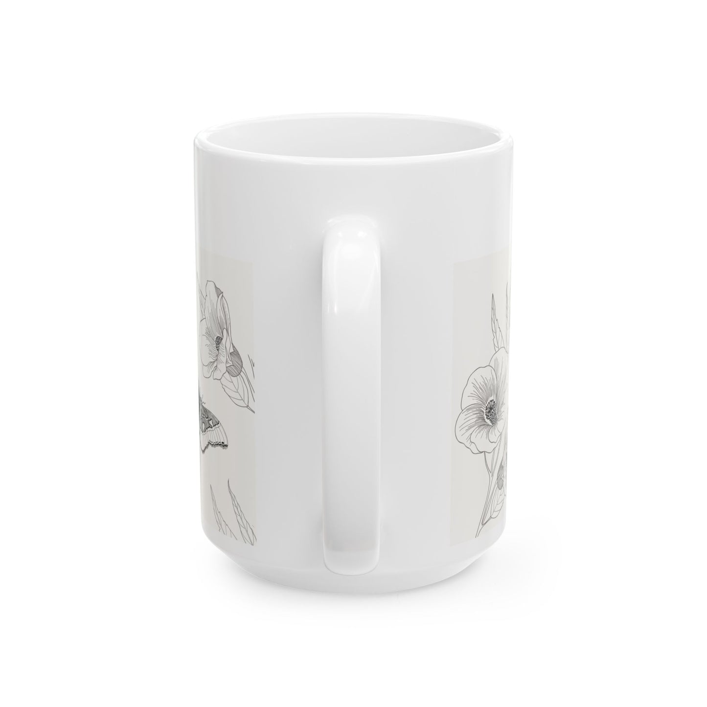 Inspirational Ceramic Mug with Psalm 91:11 Design, Gift for Friends, Home Decor, Tea & Coffee Lovers, Inspirational Quote