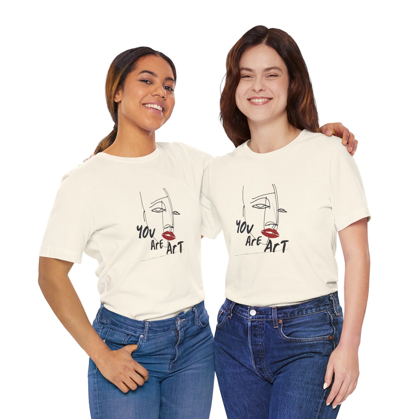 Artistic Expression Unisex Tee - You Are Art, Creative Gift, Casual Wear, Modern Design, Art Lover's Shirt