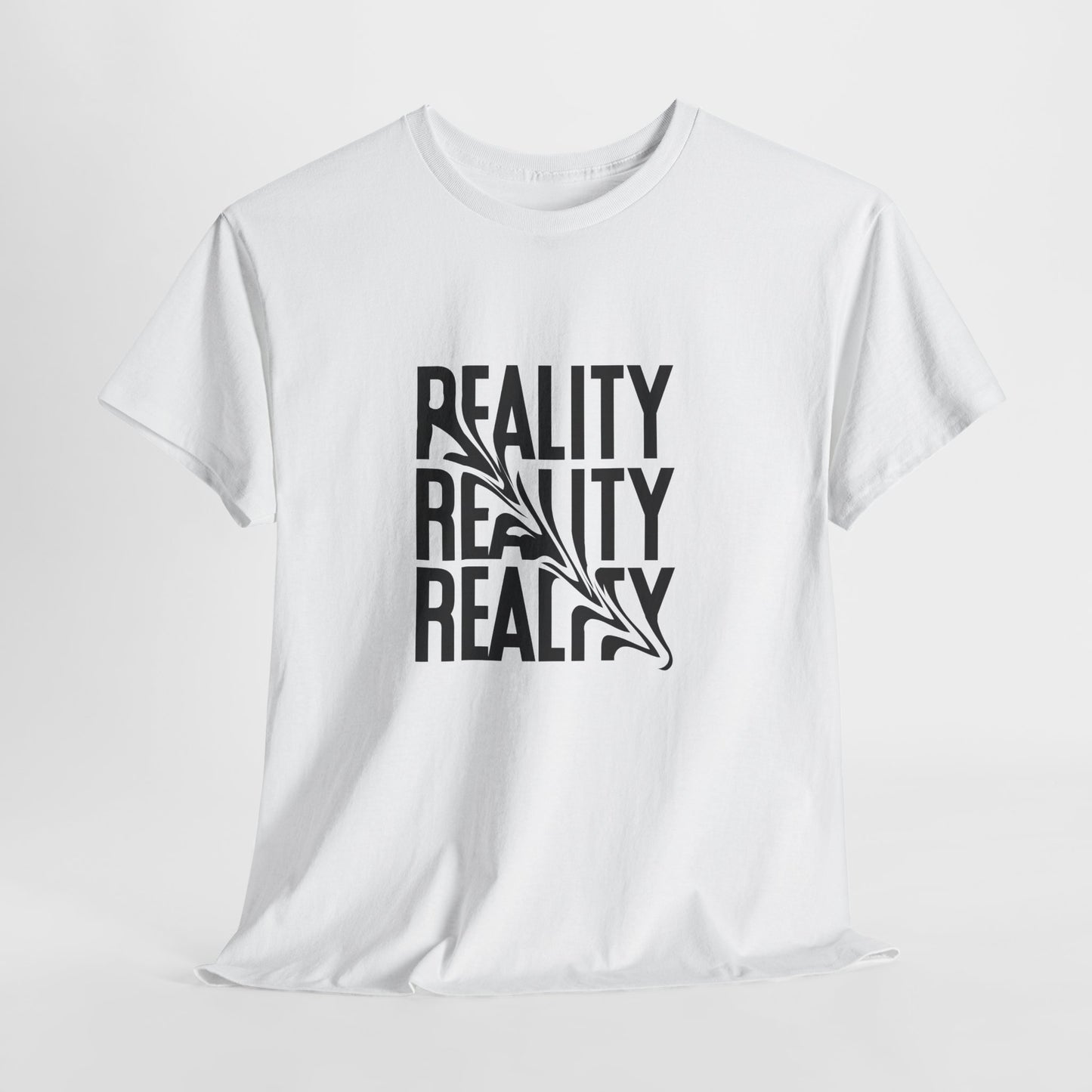 Reality Unisex Heavy Cotton Tee - Trendy Graphic Shirt, Casual Wear, Gift for Friends, Everyday Style, Unique Statement Top