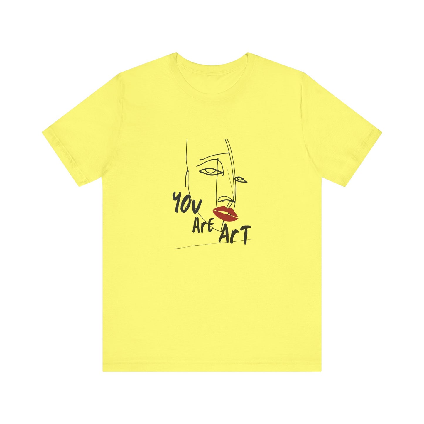 Artistic Expression Unisex Tee - You Are Art, Creative Gift, Casual Wear, Modern Design, Art Lover's Shirt