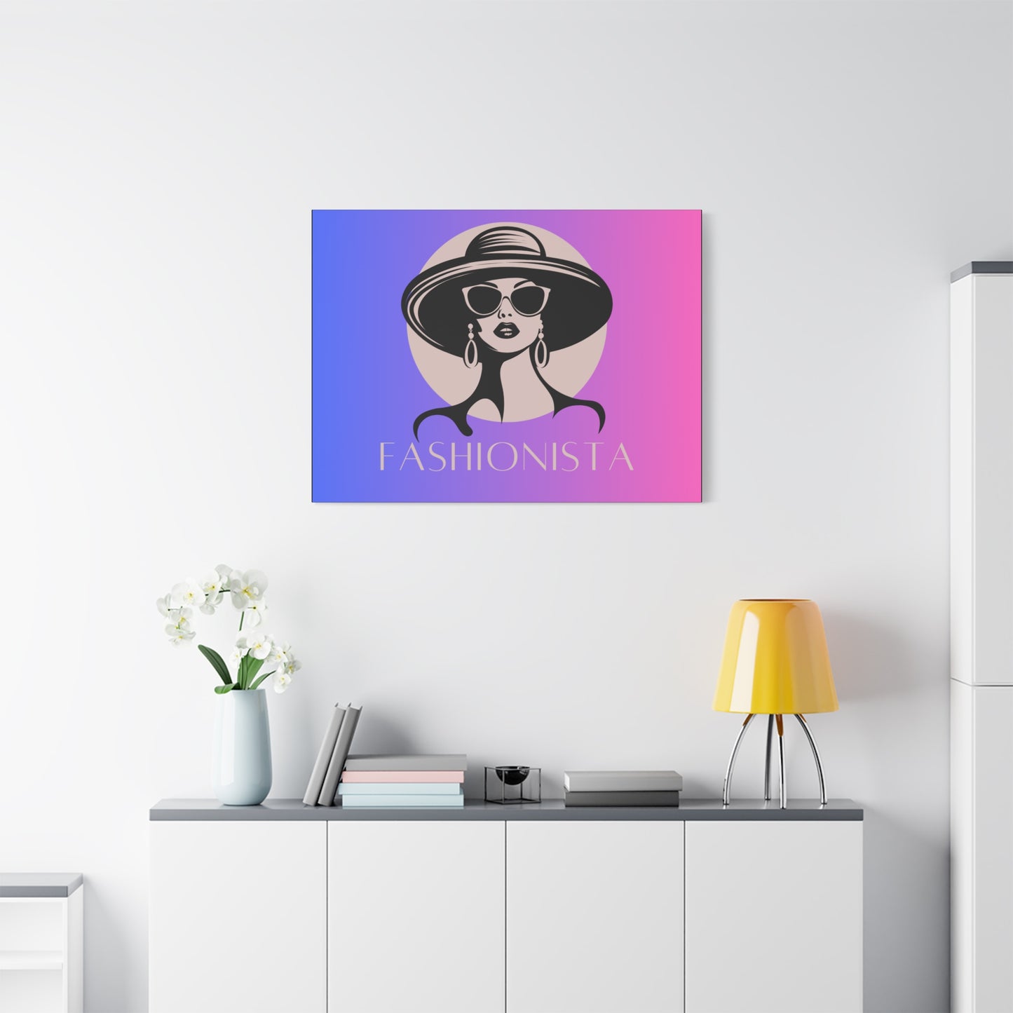 Fashionista Matte Canvas Wall Art, chic home decor, stylish gift for fashion lovers, wall decor, modern art piece, unique artwork