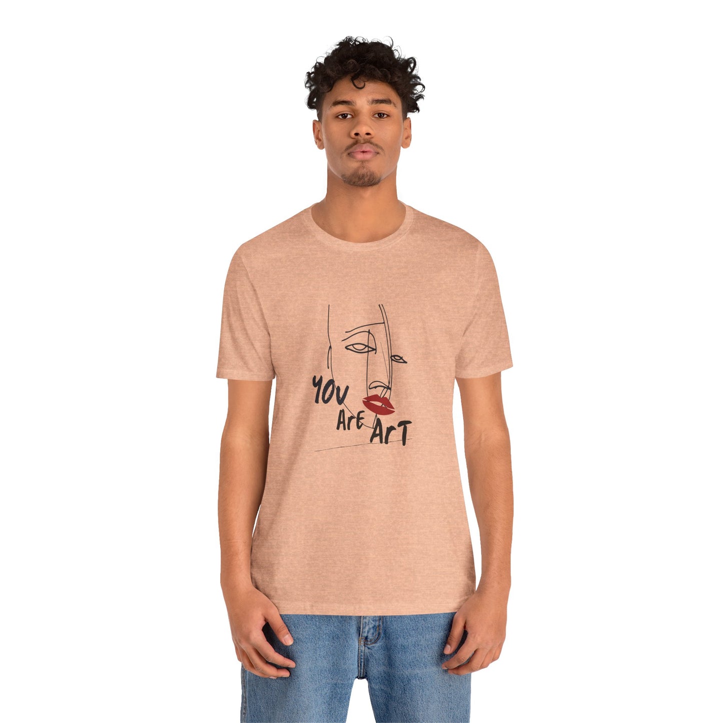 Artistic Expression Unisex Tee - You Are Art, Creative Gift, Casual Wear, Modern Design, Art Lover's Shirt