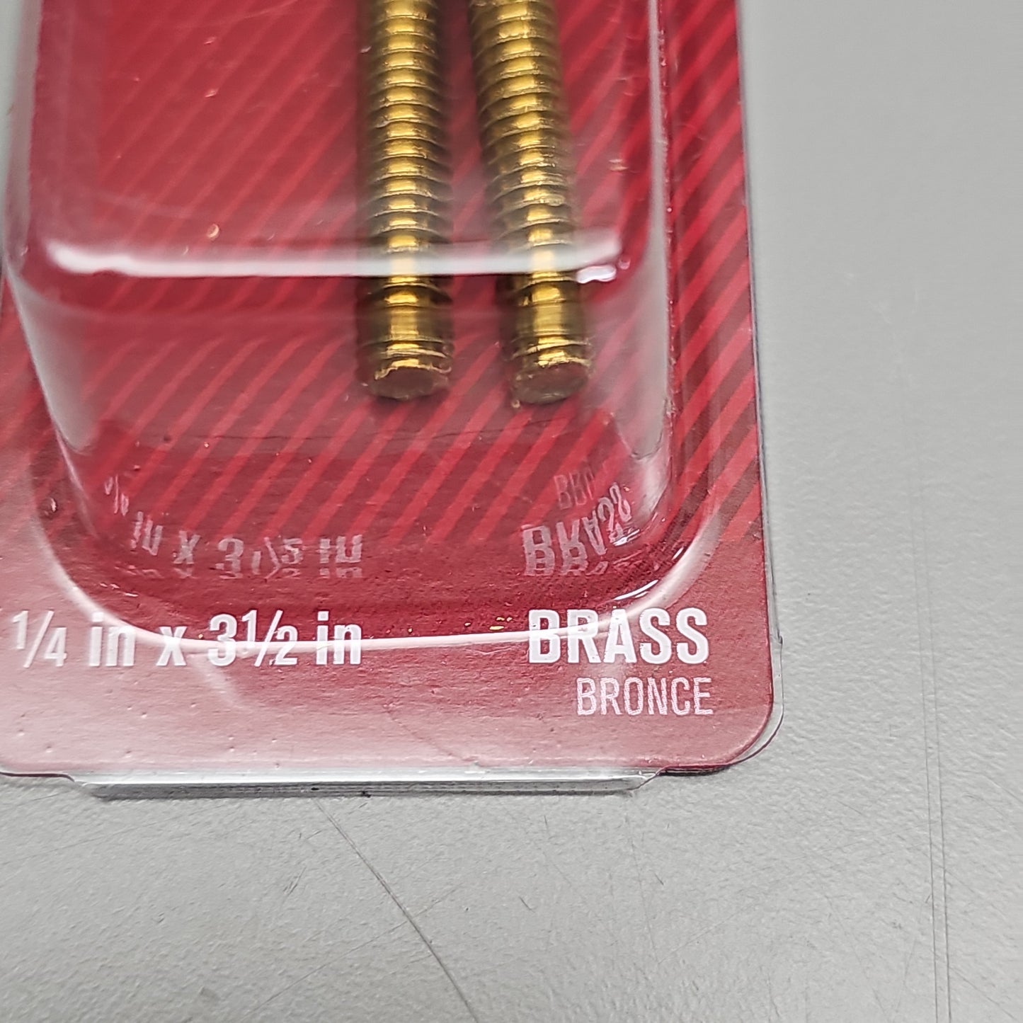 ACE HARDWARE Toilet Screw Set 12-Pk 1/4" x 3.5" Brass ACE835-161 41897 (New)