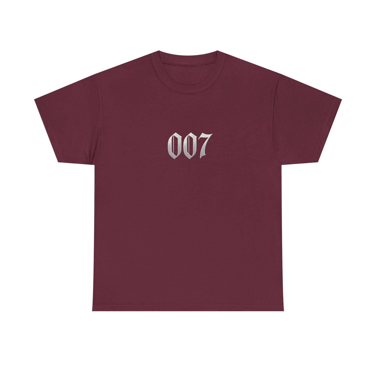 007 Graphic Tee — Subtle Spy Number Chest Print