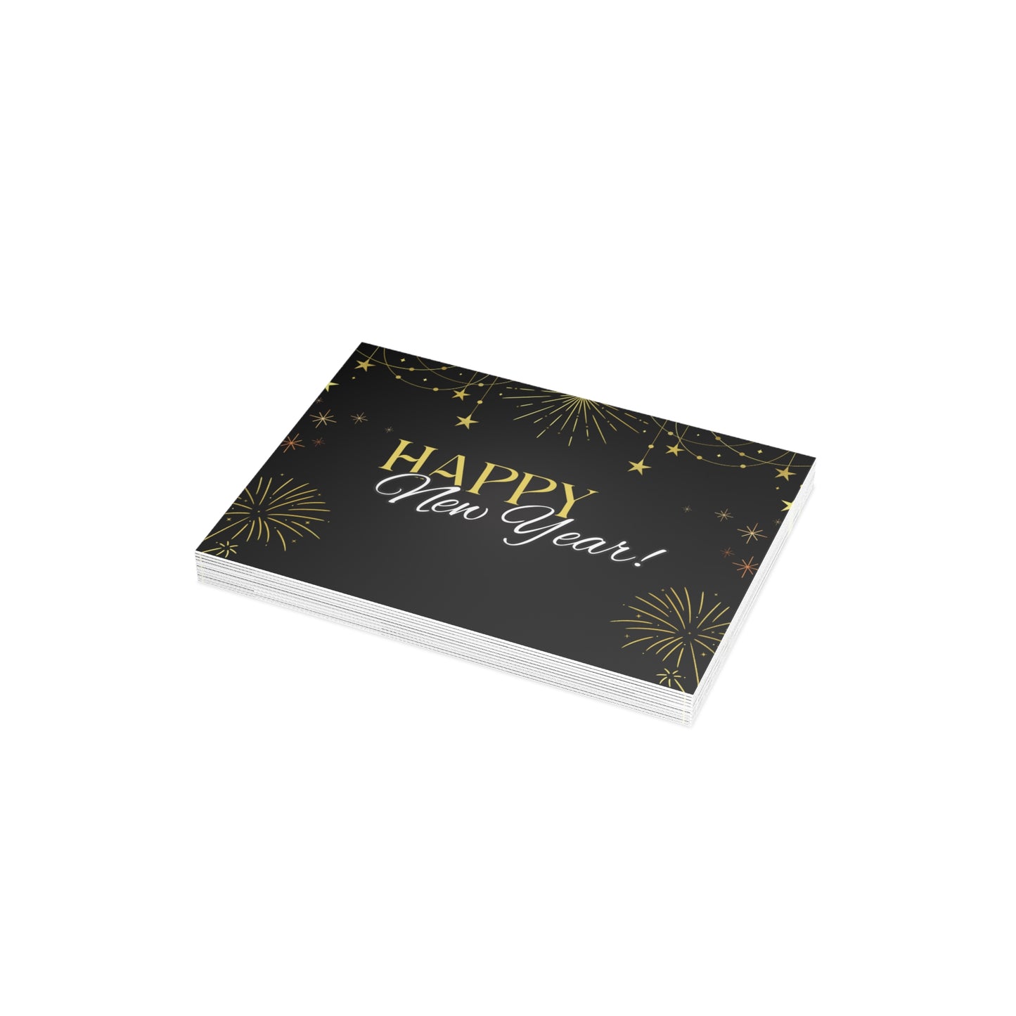Stylish New Year Greeting Cards - Festive Holiday Stationery for Celebrations, Invitations, Gift Cards, and Special Occasions