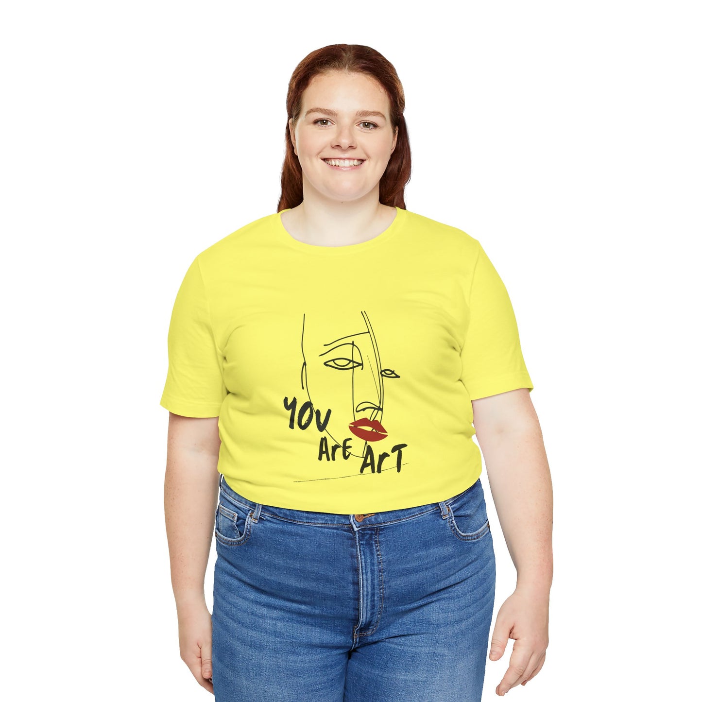 Artistic Expression Unisex Tee - You Are Art, Creative Gift, Casual Wear, Modern Design, Art Lover's Shirt