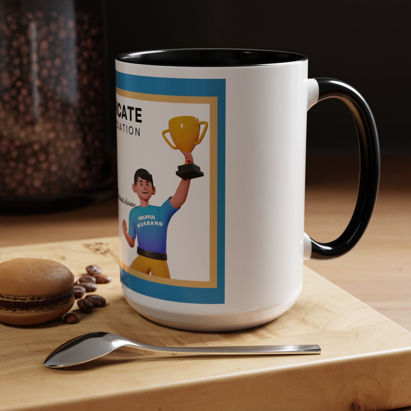 Appreciation Coffee Mug, Leave the Toilet Seat Down, Perfect Gift for Husband, Funny Mug, Award Mug, Cute Office Mug, 11oz & 15oz Options, Motivational Mug