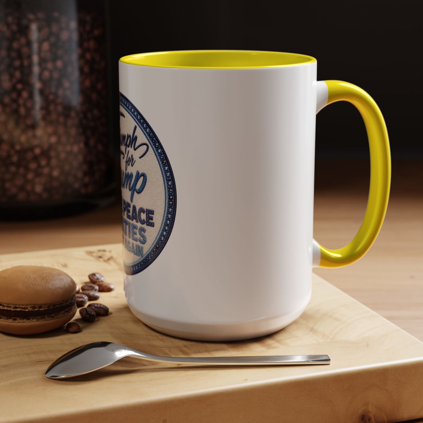 Make Peace Treaties Mug — "Triumph for Trump" Political Coffee Cup (11/15oz)