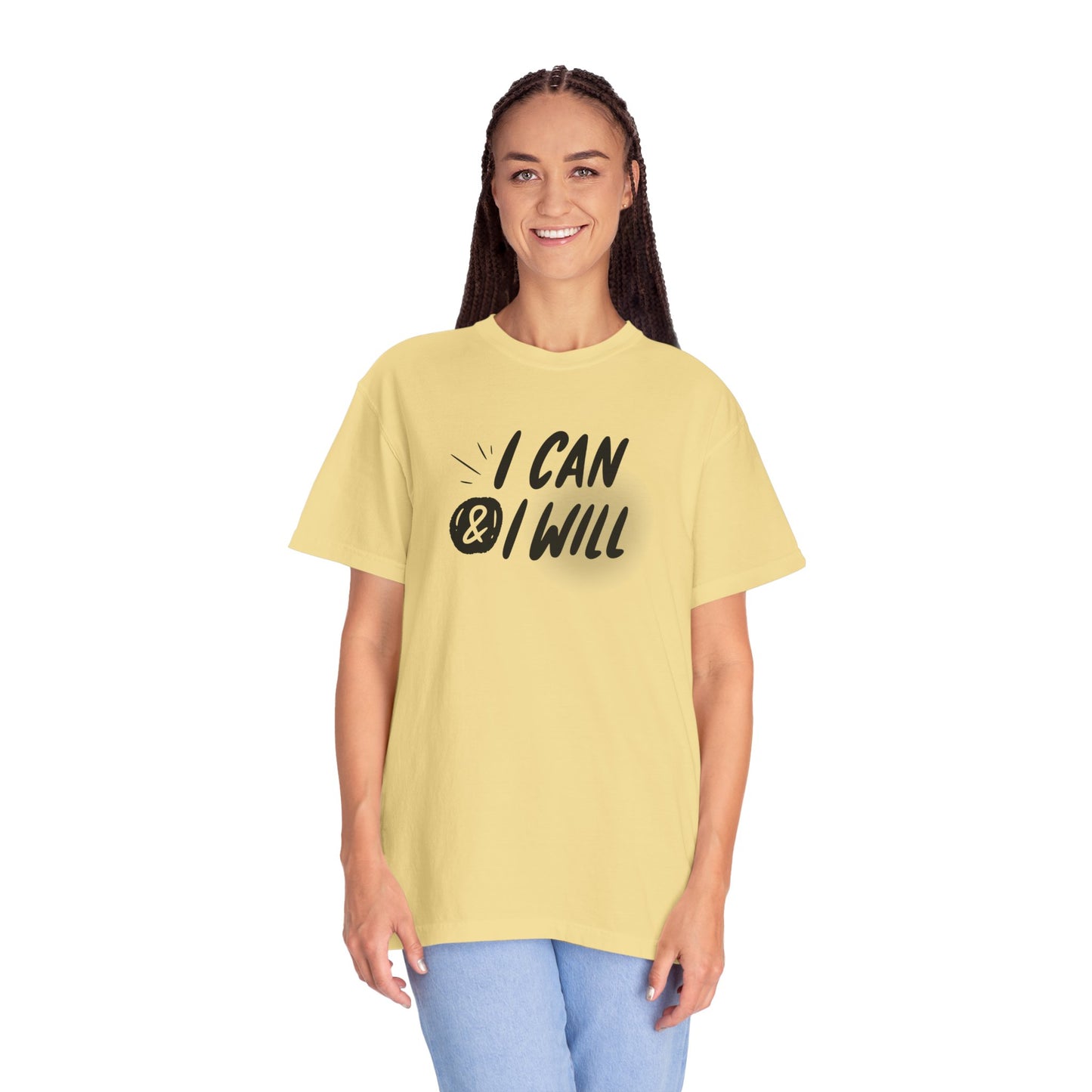 Motivational T-Shirt - Unisex Garment-Dyed Tee, Inspiring Quote, Gift for Friends, Workout Gear, Positive Affirmation Apparel
