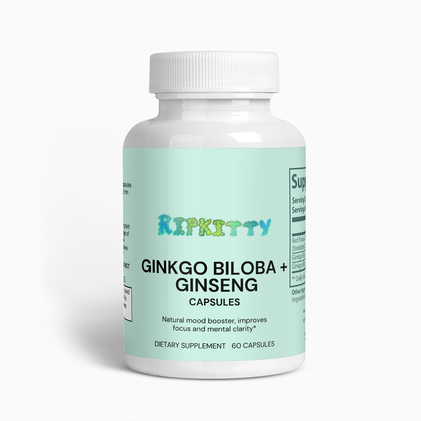 Ripkitty Ginkgo Biloba + Ginseng 60 Capsules-0
