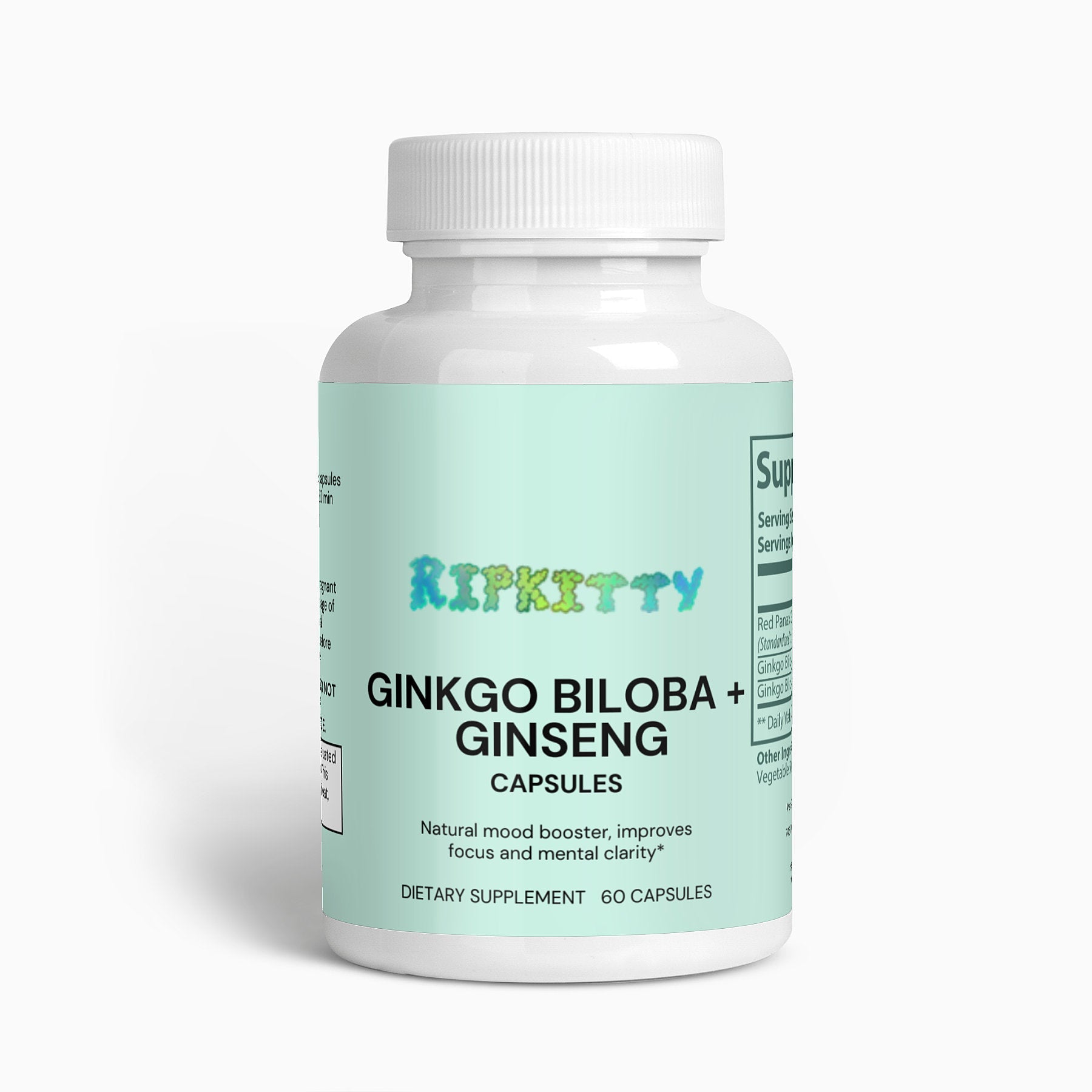 Ripkitty Ginkgo Biloba + Ginseng 60 Capsules-0