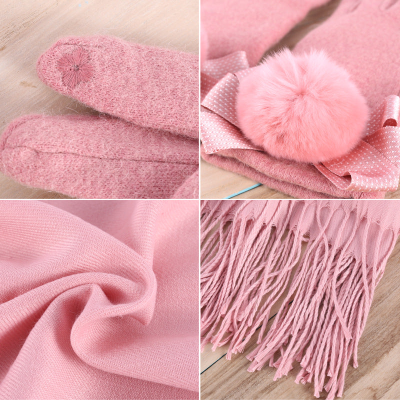 Handmade Creative Soap Flower Scarf Gloves Gift Box