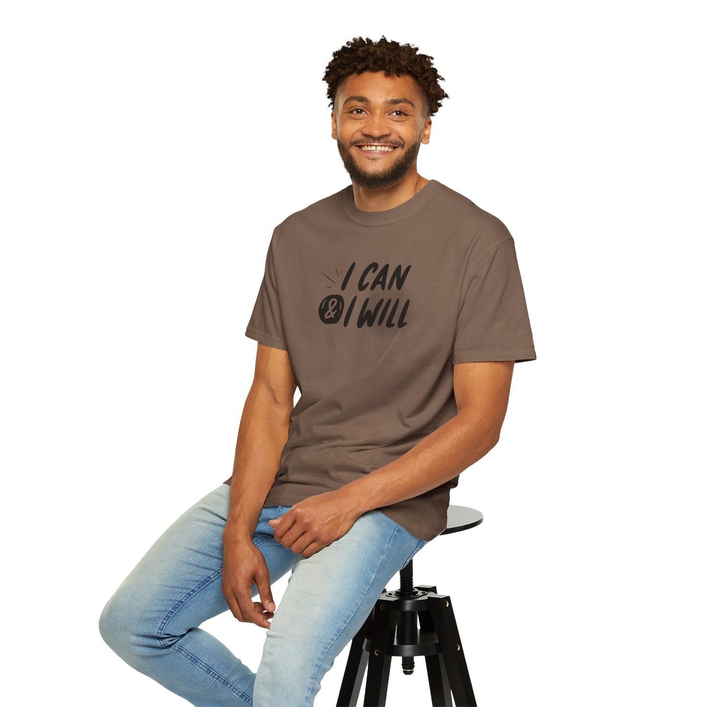 Motivational T-Shirt - Unisex Garment-Dyed Tee, Inspiring Quote, Gift for Friends, Workout Gear, Positive Affirmation Apparel