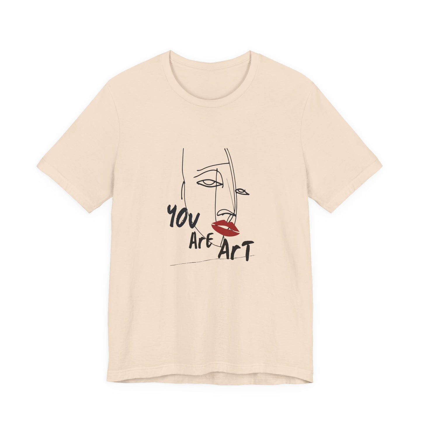 Artistic Expression Unisex Tee - You Are Art, Creative Gift, Casual Wear, Modern Design, Art Lover's Shirt