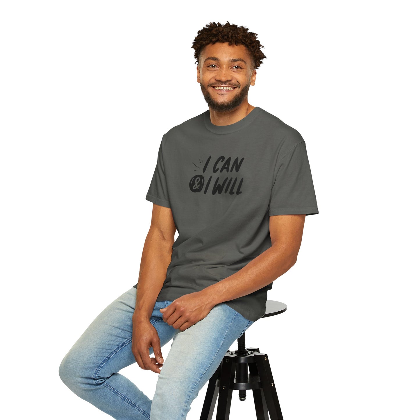 Motivational T-Shirt - Unisex Garment-Dyed Tee, Inspiring Quote, Gift for Friends, Workout Gear, Positive Affirmation Apparel