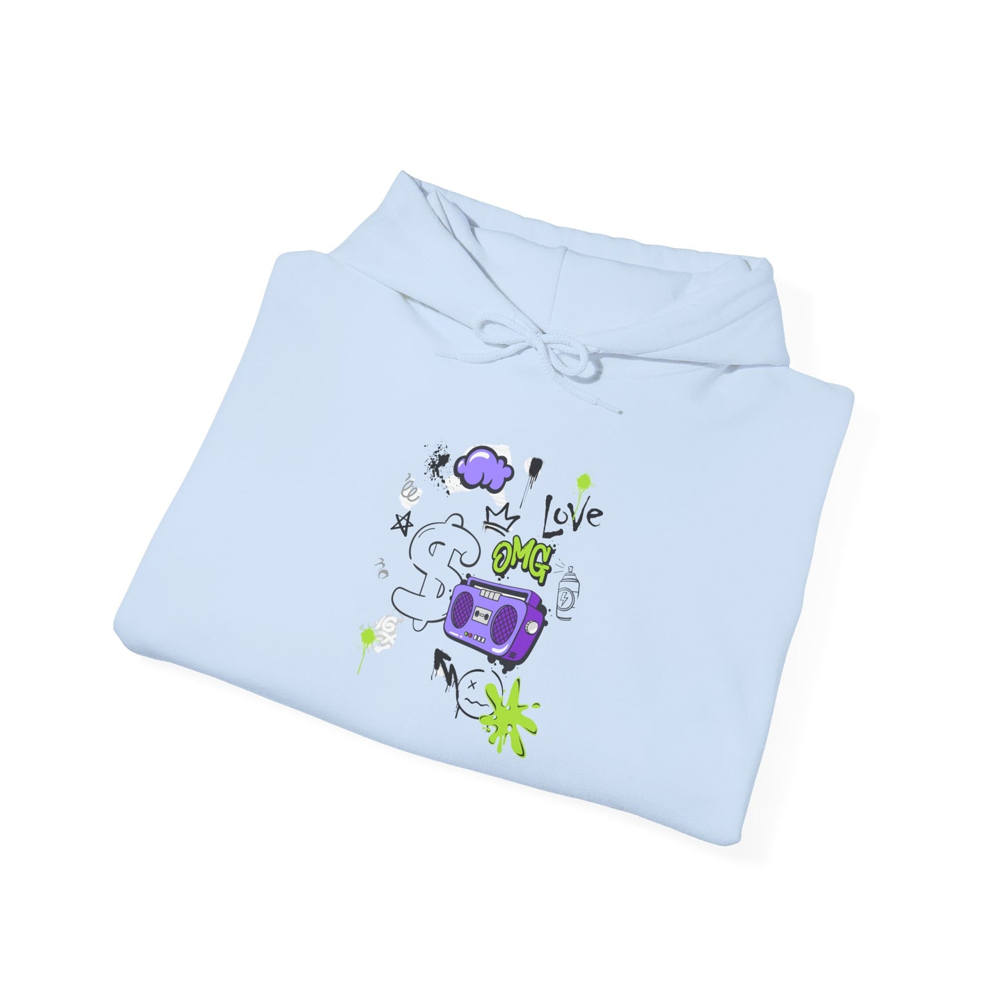 Love Music-Inspired Unisex Heavy Blend™ Hooded Sweatshirt – Cozy, Creative Vibes for All Occasions