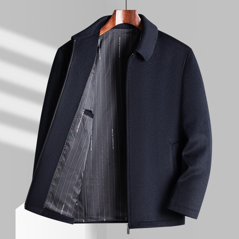 Wool Overcoat Lapel Short Jacket Coat