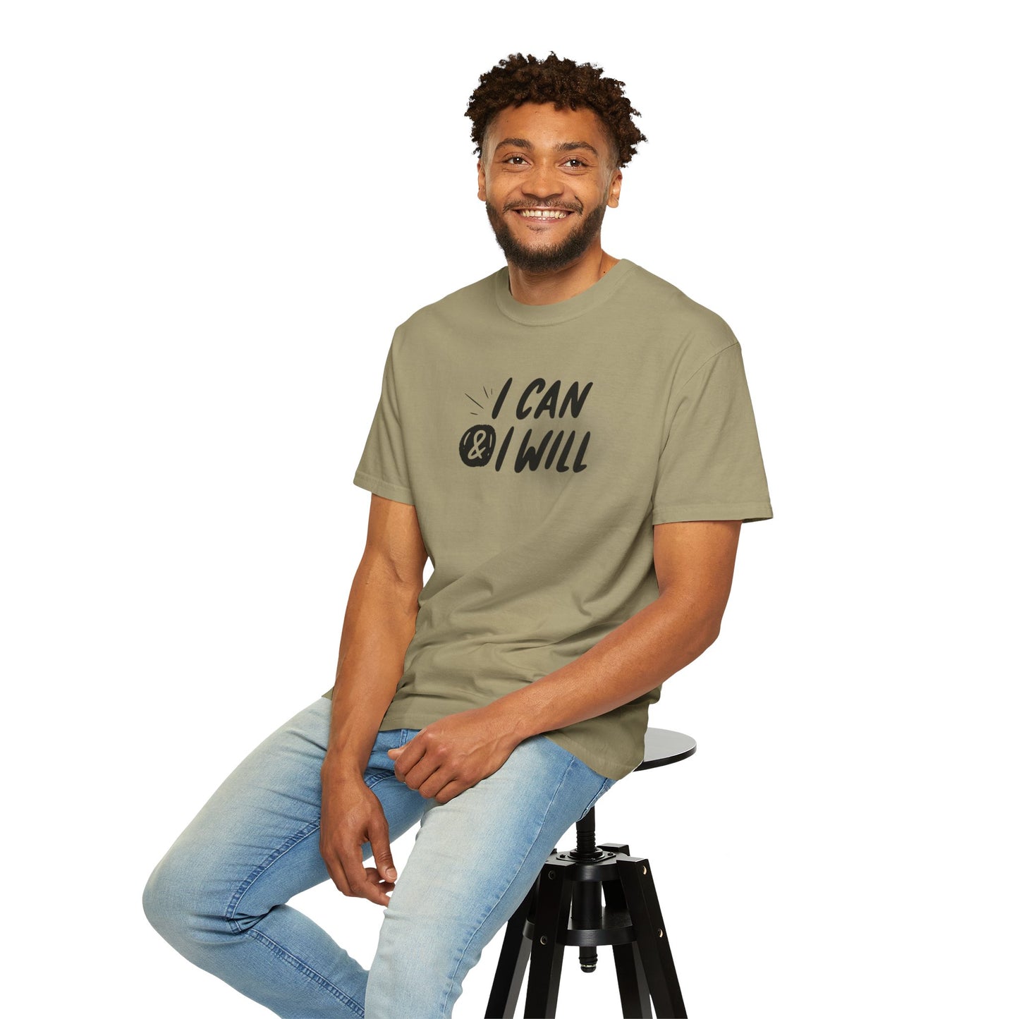 Motivational T-Shirt - Unisex Garment-Dyed Tee, Inspiring Quote, Gift for Friends, Workout Gear, Positive Affirmation Apparel