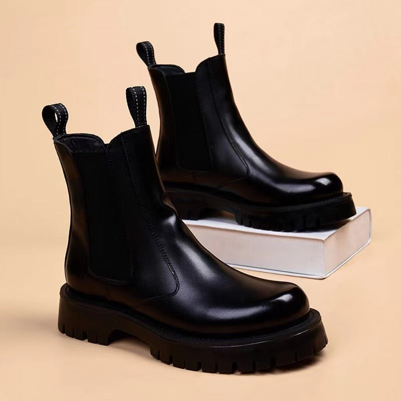 Fleece-Lined Winter Boots – Warm Outdoor Streetwear