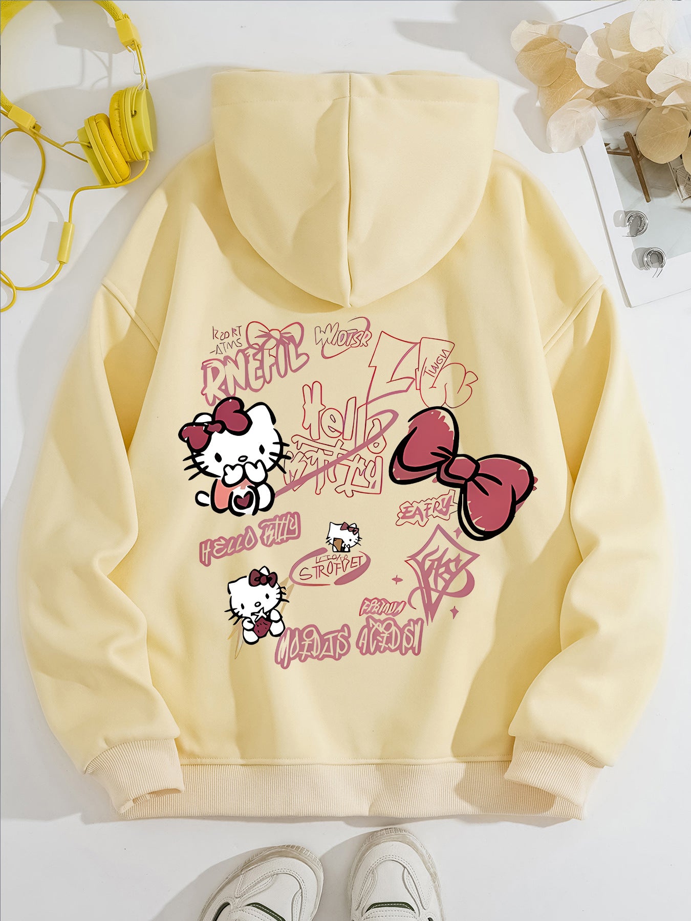 Hello Kitty printed loose sweatshirt