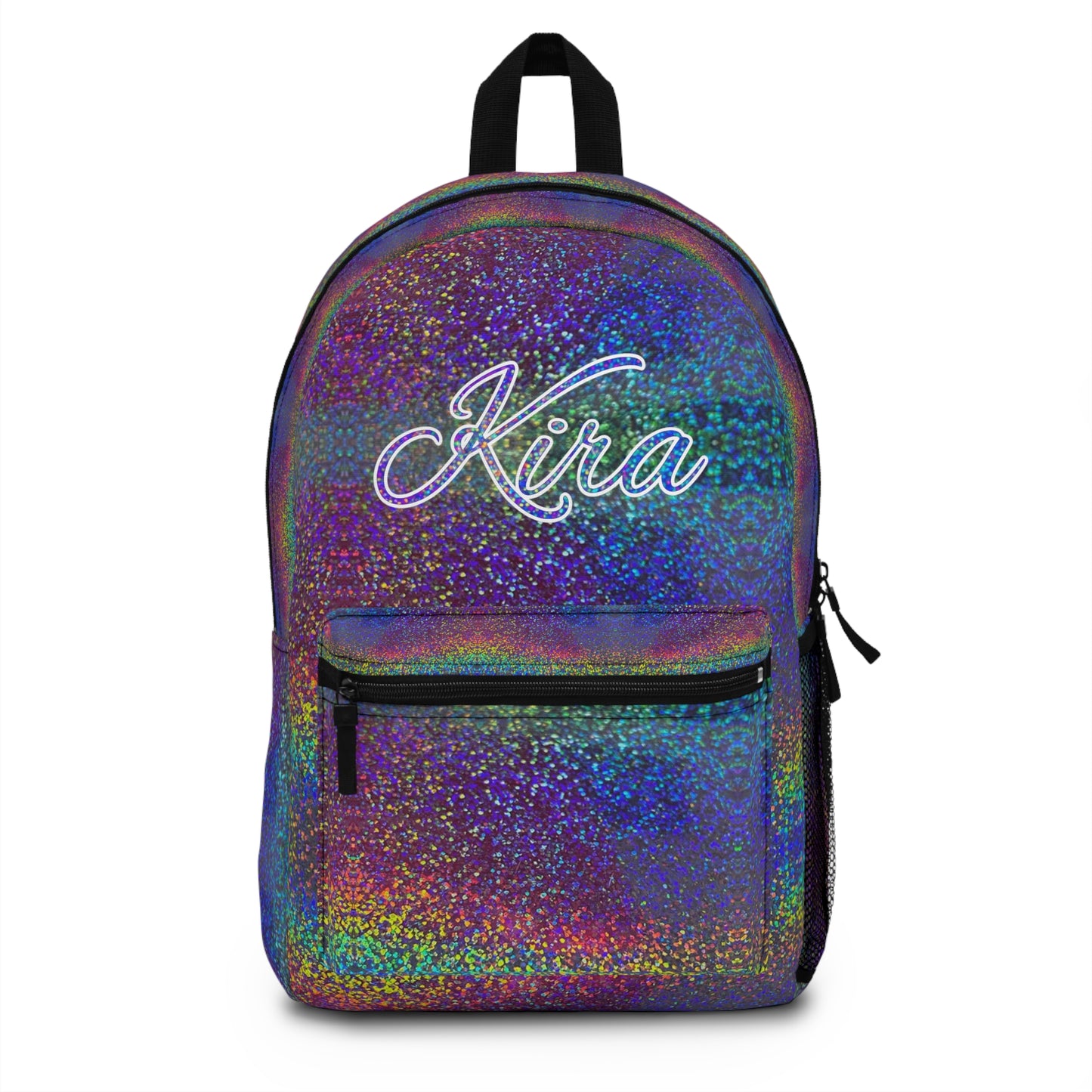 Holographic Rainbow Glitter Backpack | Iridescent Sparkle School Bag