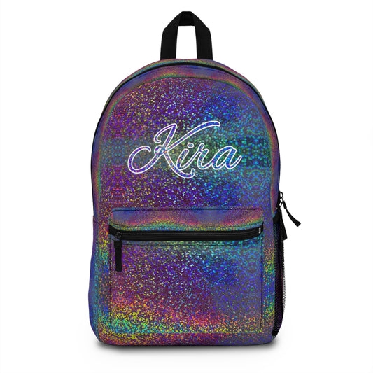 Holographic Rainbow Glitter Backpack | Iridescent Sparkle School Bag
