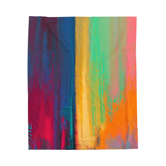 Vibrant Velveteen Plush Blanket | Cozy Throw for Home Decor, Gift for Weddings, Birthdays, Housewarming, Relaxation