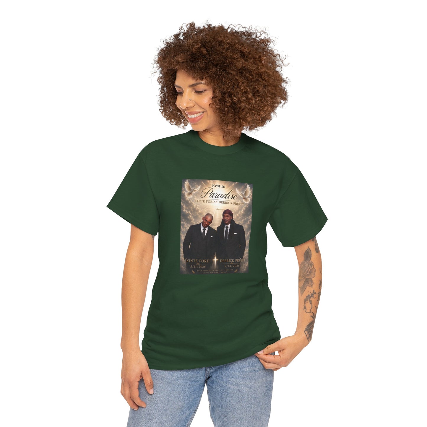 Memorial Tribute Tee — "Rest in Paradise" Funeral Remembrance Shirt
