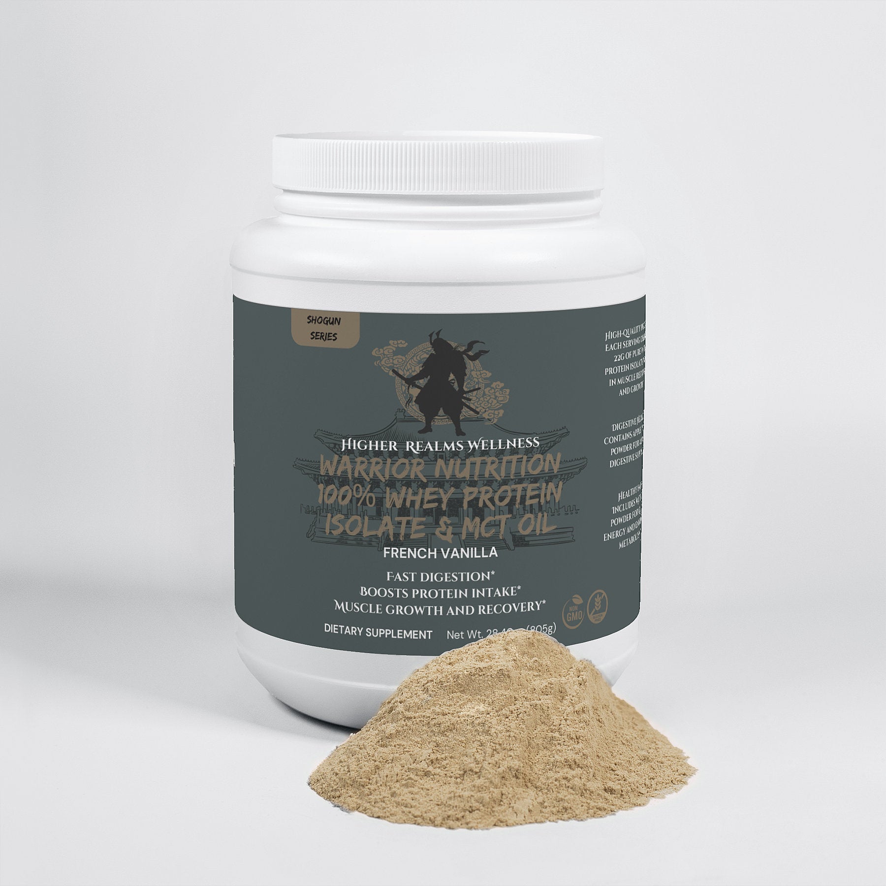 Warrior Nutrition 100% Whey Protein Isolate & MCT Oil (French Vanilla)-1