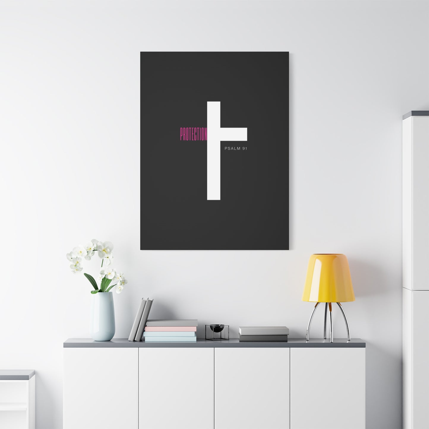 Faith-Inspired Canvas Print - Psalm 91, Home Decor, Wall Art, Christian Gift, Inspirational Decoration