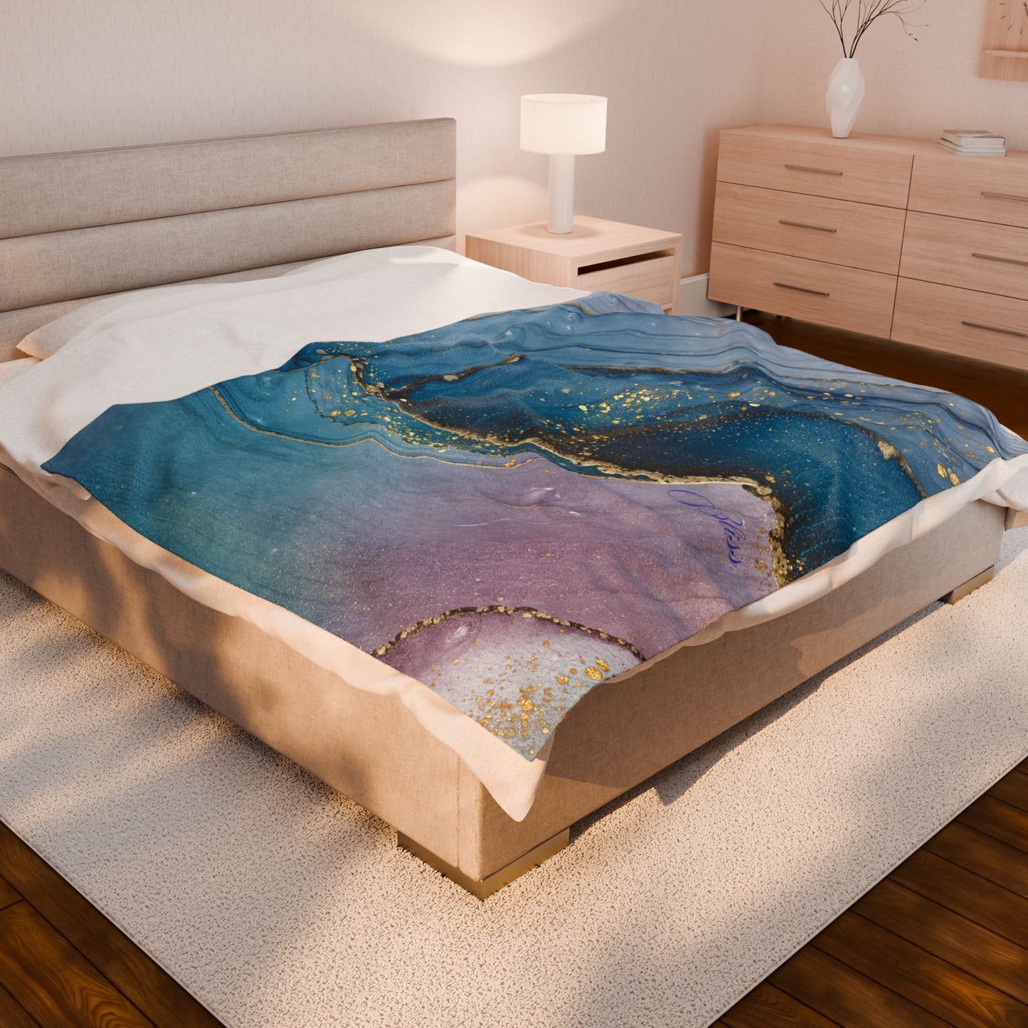 Luxe Velvet Throw Blanket, Cozy Decorative Cover, Soft Plush Blanket for Home, Gift for Her, Perfect for Bed & Sofa